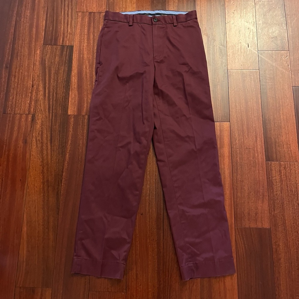 Brooks Brothers Pants Mens 30x30 Red Light Weight Advantage Chino Stretch Clark